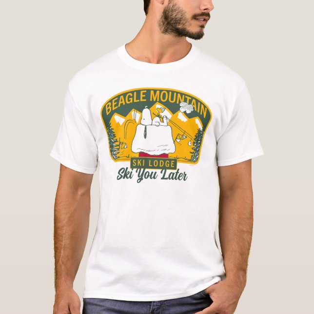 Jordnötter | Beagle Mountain Ski Lodge T Shirt (Framsida)