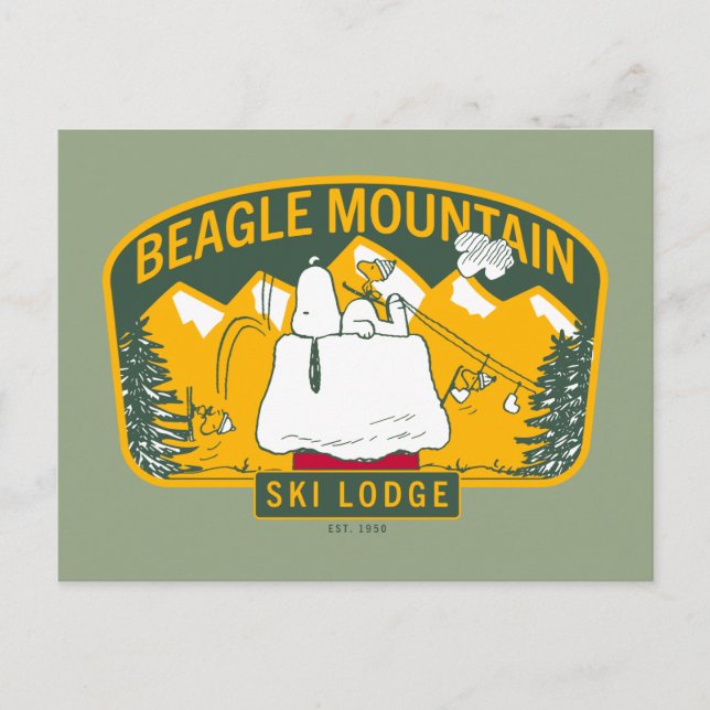 Jordnötter | Beagle Mountain Ski Lodge Vykort (Framsida)