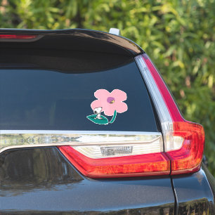 Jordnötter   Belysning av naturens Rosa Klistermärken