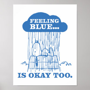 Jordnötter Blå noopy känner sig också bra Poster