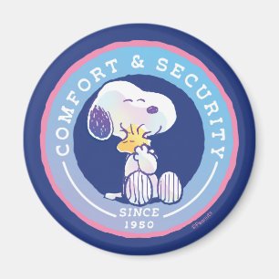 Jordnötter   Blå stämpel för bekvämlighet och säke Magnet