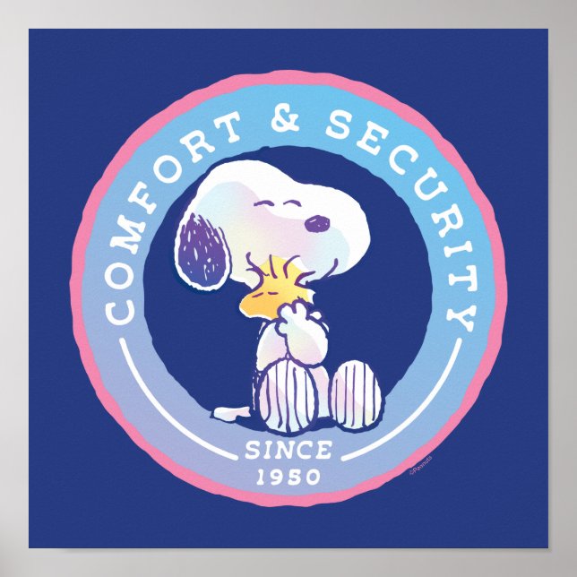 Jordnötter | Blå stämpel för bekvämlighet och säke Poster (Framsidan)