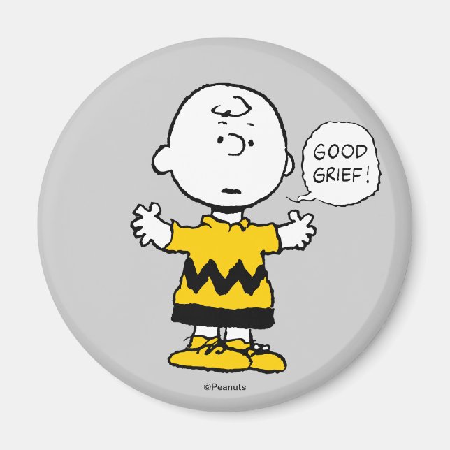 Jordnötter | Bra Grief Charlie Brown Magnet (Framsidan)