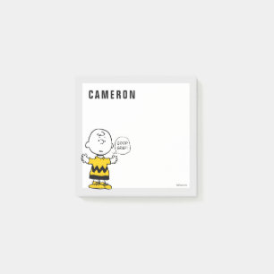 Jordnötter Bra Grief Charlie Brown Post-it Block