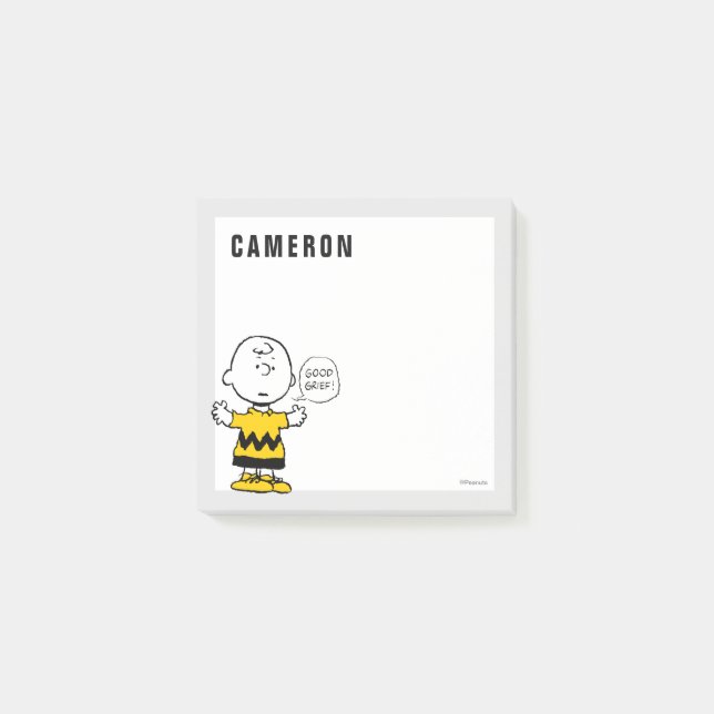 Jordnötter | Bra Grief Charlie Brown Post-it Block (Framsida)