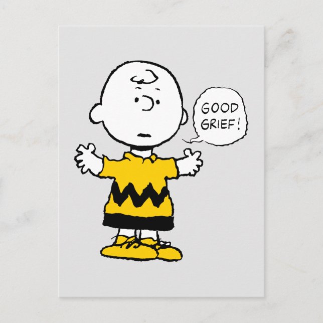Jordnötter | Bra Grief Charlie Brown Vykort (Framsida)
