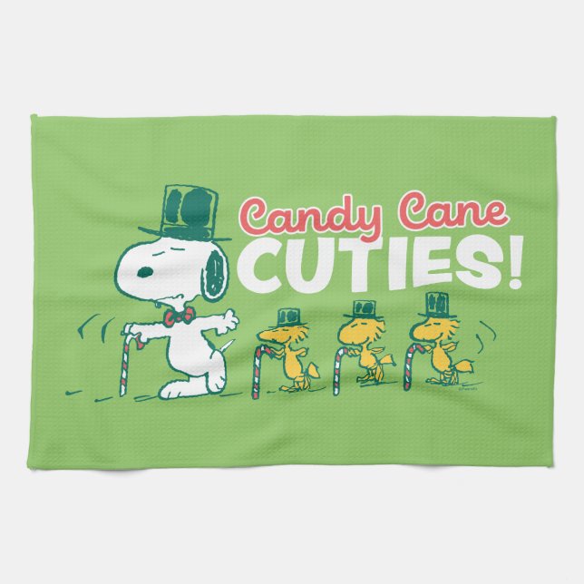 Jordnötter | Candy cane Cuties Kökshandduk (Horisontell)