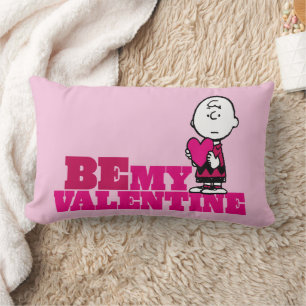 Jordnötter   Charlie Brown är min Valentine Lumbarkudde