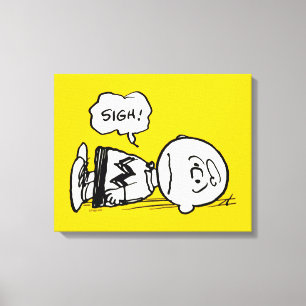 Jordnötter Charlie Brown är nere Canvastryck