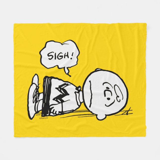 Jordnötter | Charlie Brown är nere Fleecefilt (Framsidan (Horisontell))