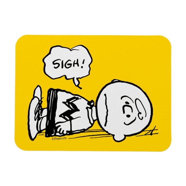 Jordnötter | Charlie Brown är nere Magnet (Horisontell)