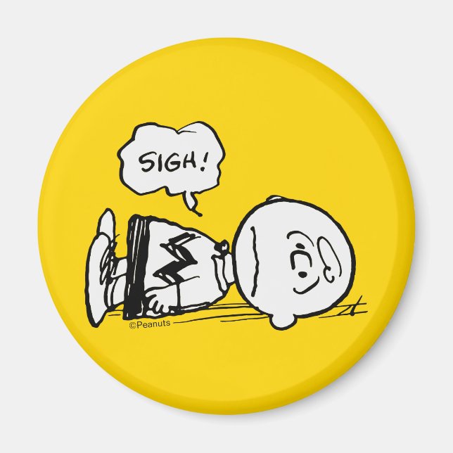 Jordnötter | Charlie Brown är nere Magnet (Framsidan)