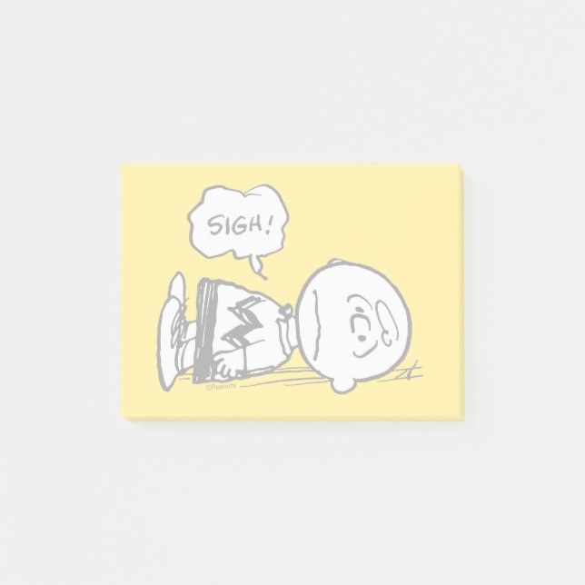 Jordnötter | Charlie Brown är nere Post-it Block (Framsida)