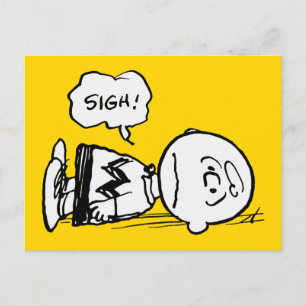 Jordnötter Charlie Brown är nere Vykort