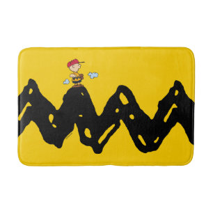 Jordnötter   Charlie Brown Baseball Badrumsmatta