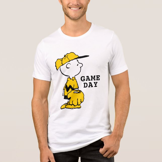 Jordnötter | Charlie Brown Baseball Game T Shirt (Framsida)