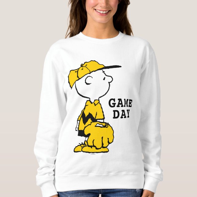Jordnötter | Charlie Brown Baseball Game T Shirt (Framsida)