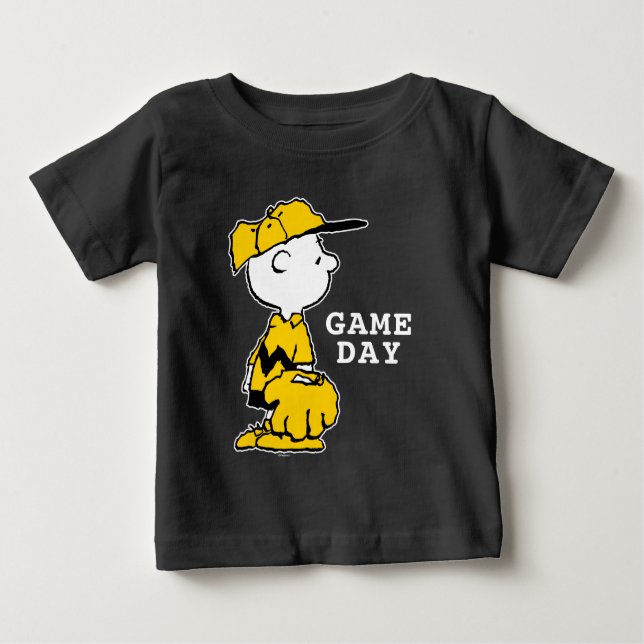 Jordnötter | Charlie Brown Baseball Game T Shirt (Framsida)