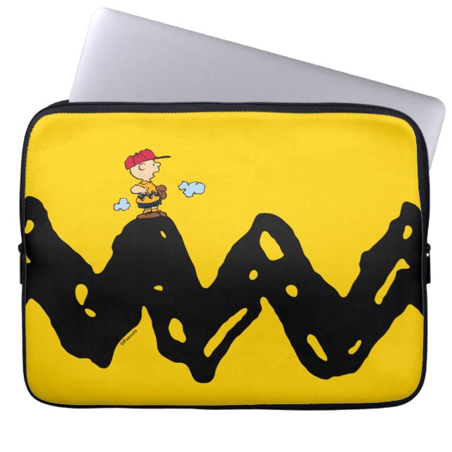 Jordnötter | Charlie Brown Baseball Laptop Fodral (Framsidan)
