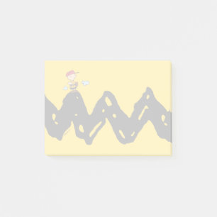 Jordnötter   Charlie Brown Baseball Post-it Block