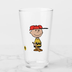 Jordnötter   Charlie Brown Baseball Smile Glaskopp