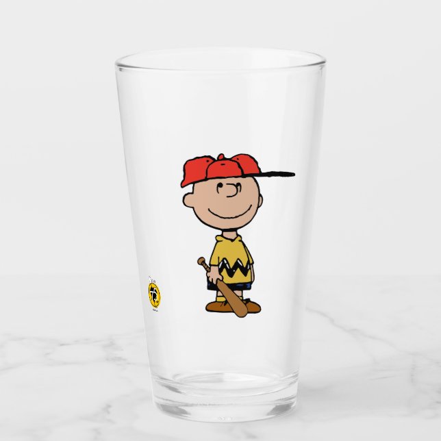 Jordnötter | Charlie Brown Baseball Smile Glaskopp (Framsida)