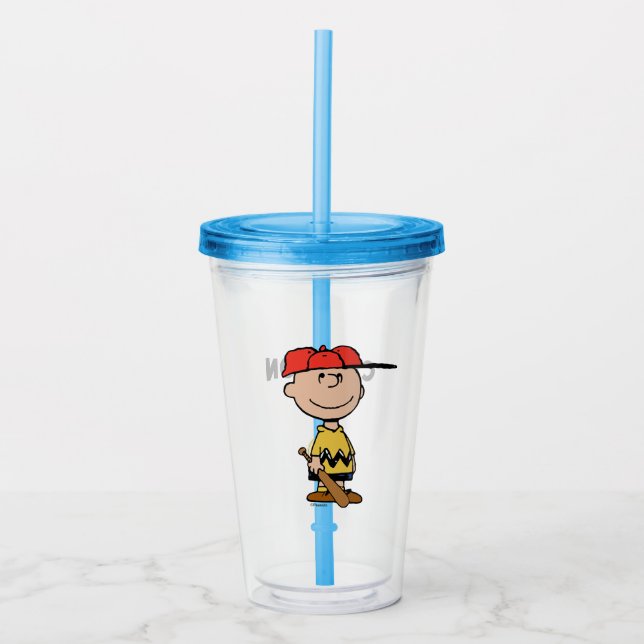 Jordnötter | Charlie Brown Baseball Smile Take Away Mugg (Framsida)