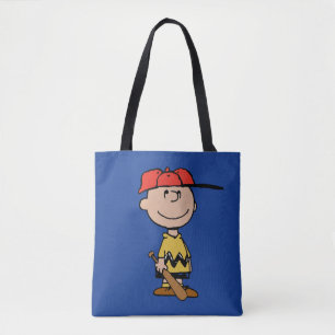 Jordnötter Charlie Brown Baseball Smile Tygkasse