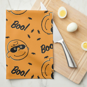 Jordnötter   Charlie Brown Boo! Mönster Kökshandduk