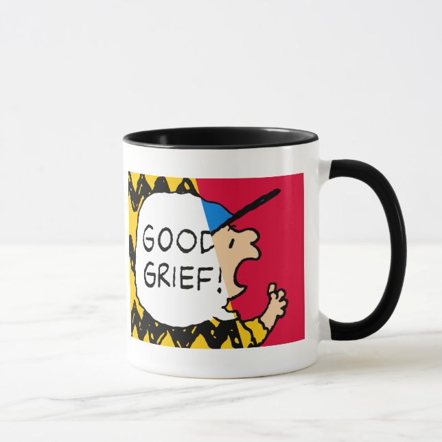 Jordnötter | Charlie Brown Bra Grief, halv & halv Mugg (Höger)