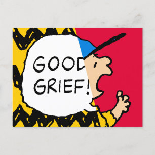 Jordnötter Charlie Brown Bra Grief, halv & halv Vykort