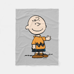 Jordnötter   Charlie Brown Fleecefilt