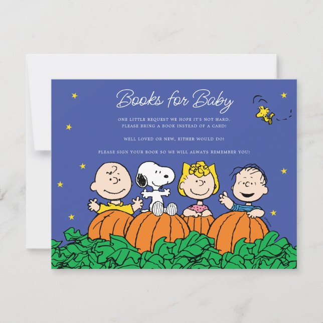Jordnötter | Charlie Brown & Gang Bokar för Baby Inbjudningar (Framsida)
