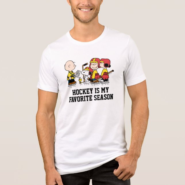 Jordnötter | Charlie Brown Hockey Coach T Shirt (Framsida)