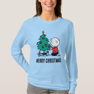 Jordnötter   Charlie Brown jul Ljus T Shirt