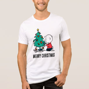 Jordnötter Charlie Brown jul Ljus T Shirt