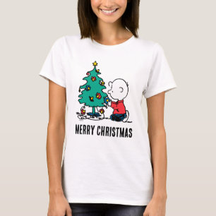 Jordnötter   Charlie Brown jul Ljus T Shirt