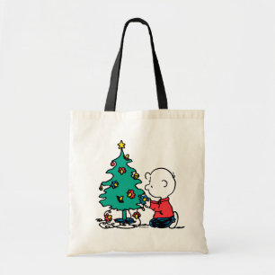 Jordnötter Charlie Brown jul Ljus Tygkasse