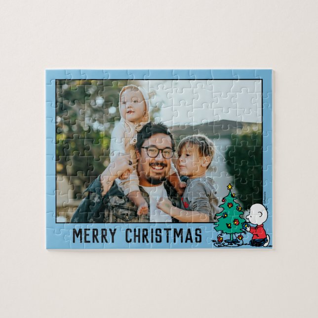 Jordnötter | Charlie Brown | Lägg till ditt meddel Pussel (Horisontell)