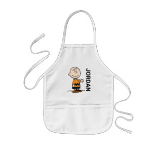 Jordnötter Charlie Brown Lägg till ditt namn Barnförkläde
