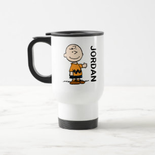 Jordnötter Charlie Brown Lägg till ditt namn Resemugg
