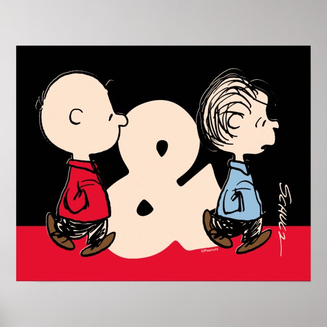 Jordnötter | Charlie Brown & Linus Poster (Framsidan)