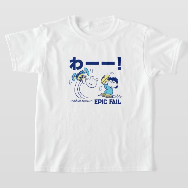 Jordnötter | Charlie Brown & Lucy Football T Shirt (Laydown)