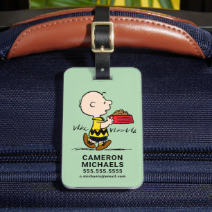 Jordnötter   Charlie Brown med Snoopy's Dish Bagagebricka