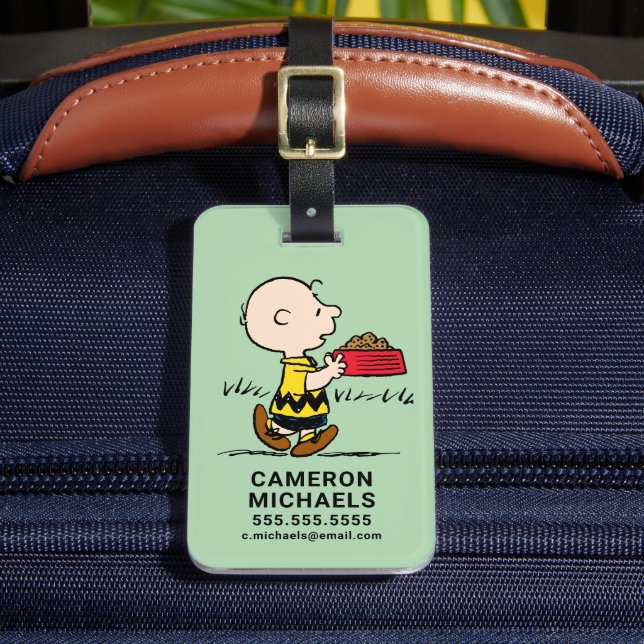 Jordnötter | Charlie Brown med Snoopy's Dish Bagagebricka (Framsida Insitu 2)