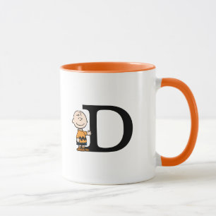 Jordnötter Charlie Brown Monogram D Mugg