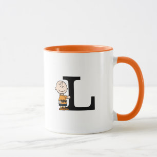 Jordnötter Charlie Brown Monogram L Mugg