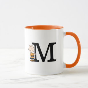 Jordnötter Charlie Brown Monogram M Mugg