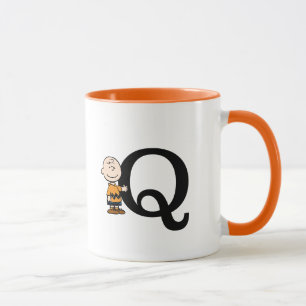 Jordnötter Charlie Brown Monogram Q Mugg