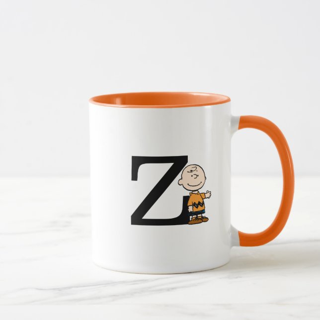Jordnötter | Charlie Brown Monogram Z Mugg (Höger)